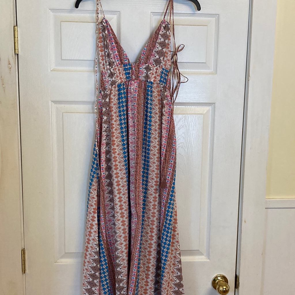 Lulu's Multicolor Patterned Maxi Dress